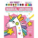 My First Painting Book: Magical Unicorns: Easy-To-Use 6-Color Palette on Each Page