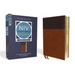 NIV Study Bible, Fully Revised Edition, Large Print, Leathersoft, Brown, Red Letter, Comfort Print