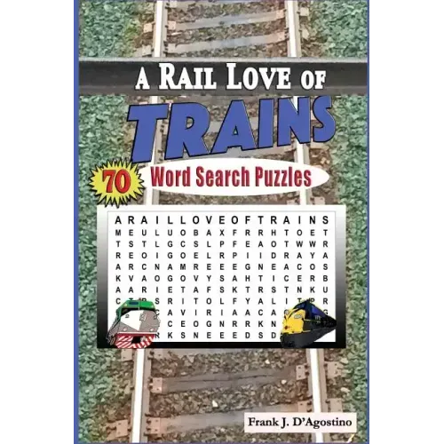 A Rail Love of Trains Word Search Puzzles