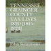 Tennessee Grainger County Tax Lists 1820 [1815-1824]
