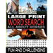 Large Print Word Search All about Horses: 100 Fun and Challenging Word Find Puzzle Book - Horse Related Theme Words - Well Known and Lesser Known Sear
