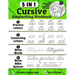 Cursive Handwriting Workbook: 5-in-1 Cursive Handwriting Practice Books Beginning to Master For Kids: Tracing Letters, Connecting Cursive Letters, W