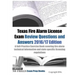 Texas Fire Alarm License Exam Review Questions & Answers 2016/17 Edition: A Self-Practice Exercise Book covering fire alarm technical information and