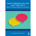 What Therapists Say and Why They Say It: Effective Therapeutic Responses and Techniques