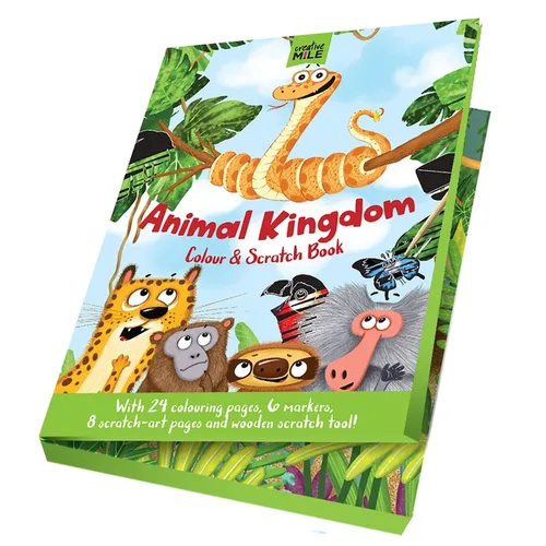 Animal Kingdom Color and Scratch Book: Color and Scratch Book
