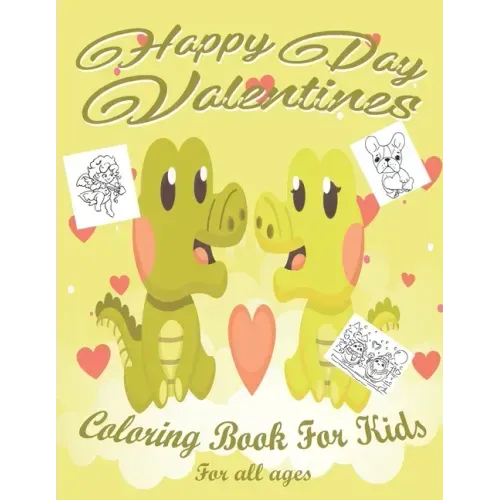 Valentine's Day Coloring Book for Kids: Lovely animals coloring books, Valentine's day coloring book, Baby books valentines day, Valentines day toddle