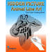 Hidden Picture Animal Line Art: One Color Coloring Book