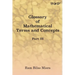 Glossary of Mathematical Terms and Concepts (Part III)