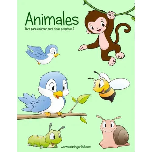 Animales libro para colorear para niños pequeños 1