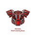 Mandala Adult Coloring Book: Coloring for adults with raccoons, crocodiles, squirrels and many other