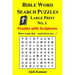 Bible Word Search Puzzles, Large Print No. 1: 50 Puzzles with Scriptures