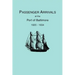 Passenger Arrivals at the Port of Baltimore, 1820-1834, from Customs Passenger Lists