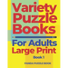 Variety Puzzle Books For Adults Large Print - Book 1: Puzzle Book collections of Sudoku Puzzles, Kakuro Puzzle, Word Search Puzzles, Shikaku Puzzle an