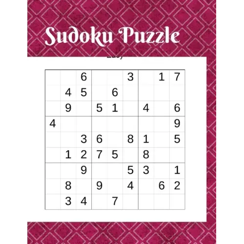 Suduko Puzzle: Book for Adults/teen with easy to hard levels. improve your game with these two challenging levels. Large print and solutions included