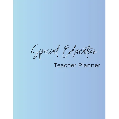 Special Education Teacher Planner