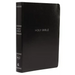NKJV, Reference Bible, Center-Column Giant Print, Leather-Look, Black, Indexed, Red Letter Edition, Comfort Print