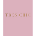 Tres Chic: A decorative book for interior design styling - Ideal for small spaces - coffee tables, bookshelves and desks - Stack