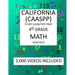 4th Grade CALIFORNIA CAASPP, MATH, Test Prep: 2019: 4th Grade California Assessment of Student Performance and Progress MATH Test prep/study guide