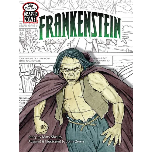 Color Your Own Graphic Novel Frankenstein