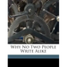 Why No Two People Write Alike