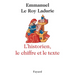 L'Historien, le chiffre et le texte