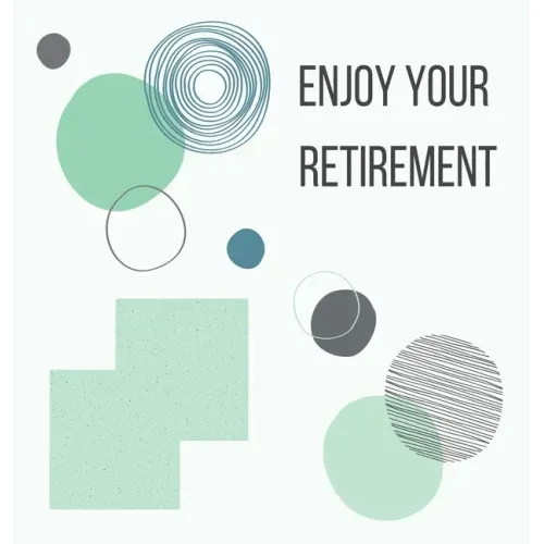 Happy Retirement Guest Book with lined pages (hardback)