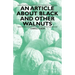 An Article about Black and Other Walnuts