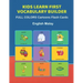 Kids Learn First Vocabulary Builder FULL COLORS Cartoons Flash Cards English Malay: Easy Babies Basic frequency sight words dictionary COLORFUL pictur