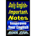 Daily English Important Notes: Improve Your English
