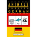 Animals - English to German Flashcard Book: Black and White Edition