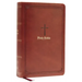 KJV Holy Bible: Large Print Single-Column with 43,000 End-Of-Verse Cross References, Brown Leathersoft, Personal Size, Red Letter, Comfort Print: King