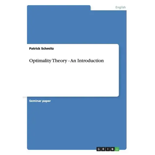 Optimality Theory - An Introduction