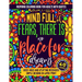 Inspiring coloring book for adults with quotes Volume I / III: good vibes and uplifting messages: simple designs in large print