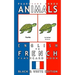 Animals - English to French Flashcard Book: Black and White Edition