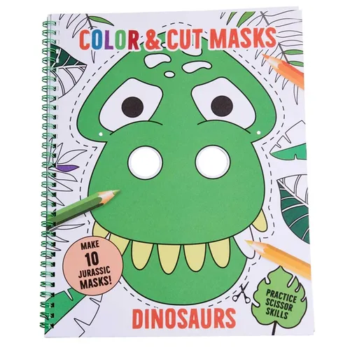 Color & Cut Masks: Dinosaurs