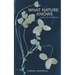 What Nature Knows: Poems & Meditations