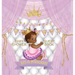 It's a Princess! Baby Shower Guest Book: Square Hardcover - Square Hardcover - Black Girl, Gold Crown, Purple Themed, Personalized Wishes, Parenting A