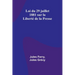 Loi du 29 juillet 1881 sur la Liberté de la Presse