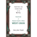 Additions and Corrections to the W.P.A. Inventory of Adams County, Ohio: West Union