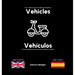 Vehicles / Vehículos: First vehicles in English and Spanish
