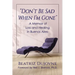 "Don't Be Sad When I'm Gone": A Memoir of Loss and Healing in Buenos Aires