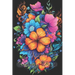 Flower Coloring Book for Adults with back background