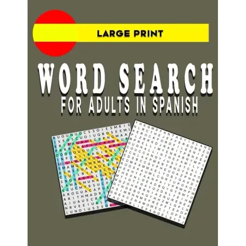 Large Print Word Search for Adults in Spanish: book