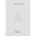 In Search for Meaning