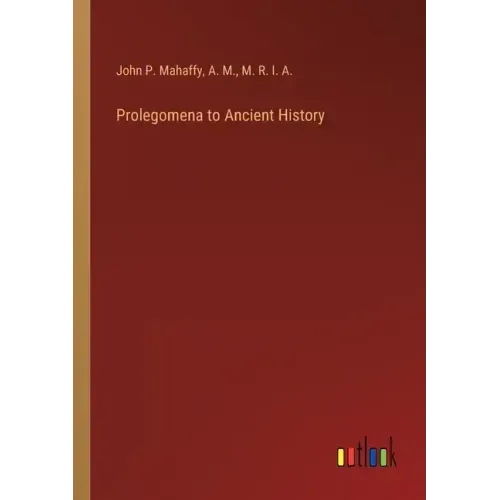 Prolegomena to Ancient History