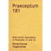 Praeceptum 181: With Earlier Equivalents of Praecepta 21 and 29