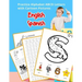 English Spanish Practice Alphabet ABCD letters with Cartoon Pictures: Practica letras del alfabeto español inglés con imágenes de dibujos animados
