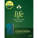 NLT Life Application Study Bible, Third Edition, Large Print (Leatherlike, Teal Blue)