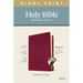 KJV Personal Size Giant Print Bible, Filament Enabled Edition (Leatherlike, Diamond Frame Cranberry, Indexed)