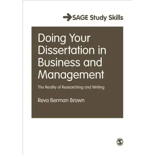 Doing Your Dissertation in Business and Management